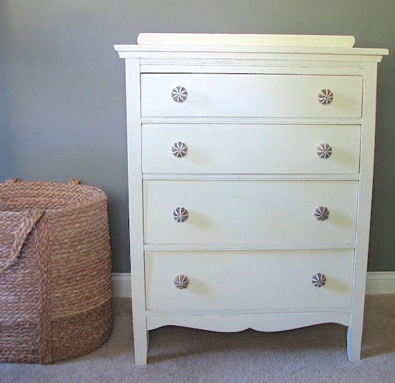 antique "old white" dresser 